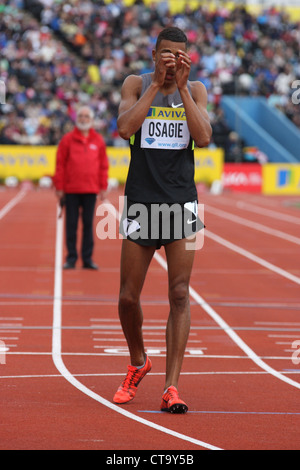 Andrew OSAGIE im 800-Meter bei AVIVA London Grand Prix 2012 im Crystal Palace, London, England. Stockfoto