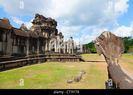 Außenanlage des Angkor Wat in Siem Reap, Kambodscha Stockfoto