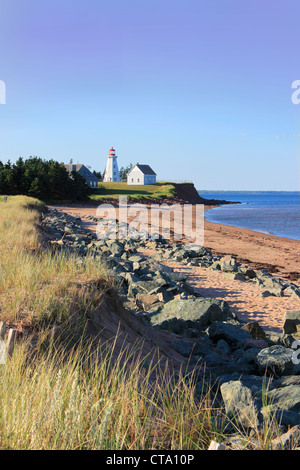 Panmure Insel-Leuchtturm in der atlantischen Küste von Prince Edward Island, Kanada Stockfoto