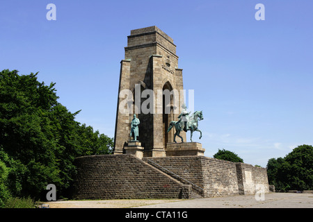 Dortmund, Kaiser-Wilhelm-Denkmal auf der Hohensyburg Stockfoto