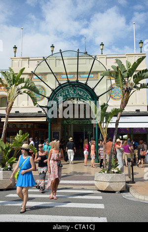 Art Nouveau Cafe de Paris, Place du Casino, Montecarlo, Fürstentum Monaco Stockfoto