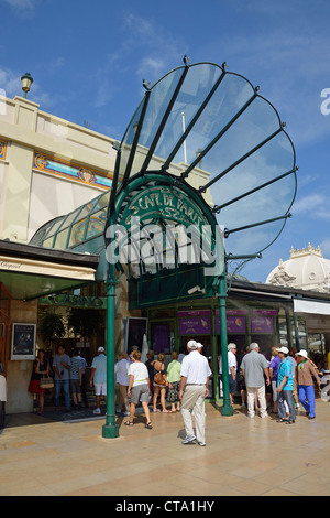 Art Nouveau Cafe de Paris, Place du Casino, Montecarlo, Fürstentum Monaco Stockfoto