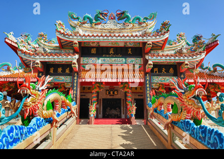 Die Fassade des chinesischen Tempel - Eingang Stockfoto