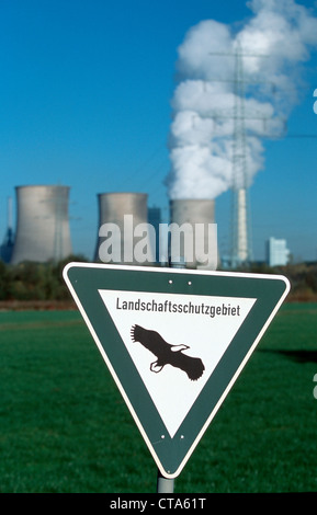 Kraftwerk von RWE erneuert Stockfoto