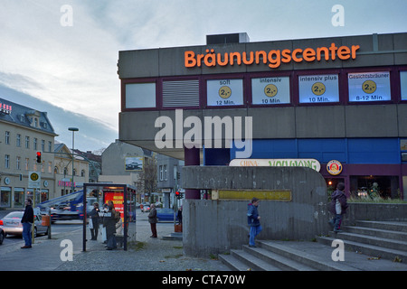 A Straßenszene im Bezirk Tempelhof Stockfoto