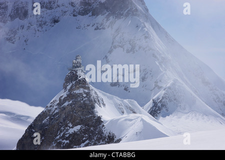 Sphinx-Observatorium auf Jungfraujoch, Grindelwald, Berner Oberland, Schweiz Stockfoto