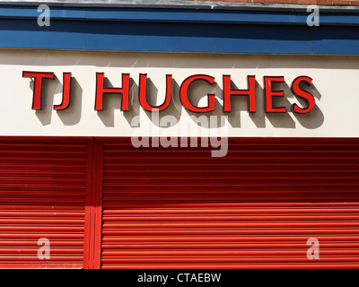 T.J.Hughes Ladengeschäft in Liverpool UK Stockfoto