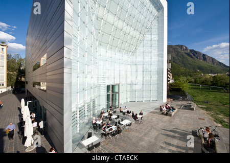 Museion Cafe, Museum für moderne Kunst, Museo d Arte Moderna, Bozen, Südtirol, Trentino-Alto Adige, Italien Stockfoto