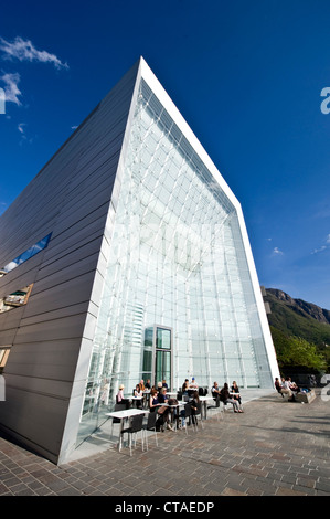 Museion Cafe, Museum für moderne Kunst, Museo d Arte Moderna, Bozen, Südtirol, Trentino-Alto Adige, Italien Stockfoto