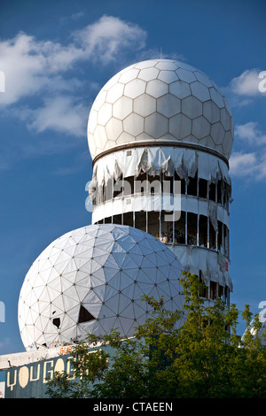 Verlassenen US National Security Agency Abhörstation auf dem Teufelsberg, Berlin, Deutschland, Europa Stockfoto