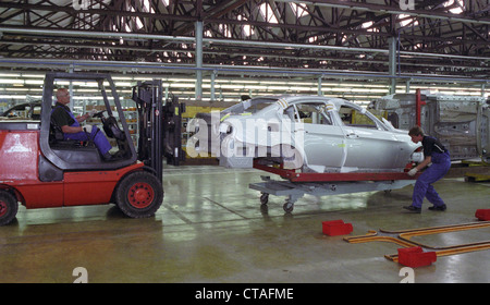 Serienmodell der BMW 3.20i, Kaliningrad, Russland Stockfoto