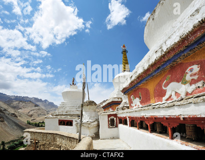 Kloster von Lamayuru, Gästehaus, Ladakh, Indien Stockfoto