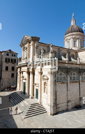 Die Kathedrale Mariä Himmelfahrt der Jungfrau Maria in Dubrovnik Kroatien Stockfoto