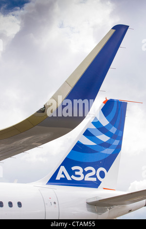 Airbus A320 sharklets Stockfoto