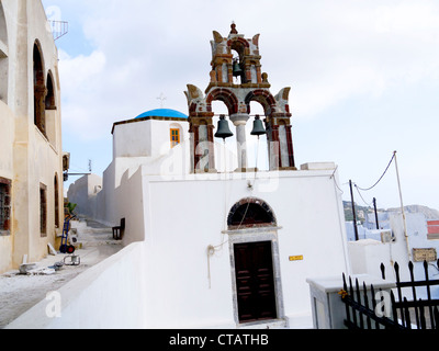 Pyrgos auf der Insel Santorini-Griechenland Stockfoto