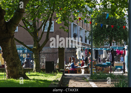 Szene am East Street Market von Walworth Road in South London Juli 2012 Stockfoto