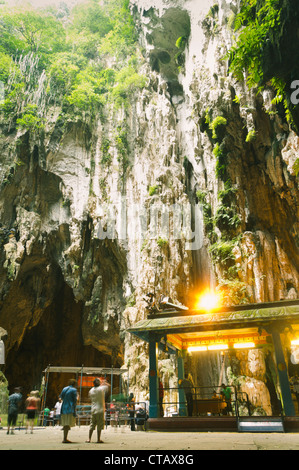 Batu Höhle hindu-Tempel in Kuala Lumpur Malaysia, eines der Touristenattraktionen in Malaysia. Stockfoto