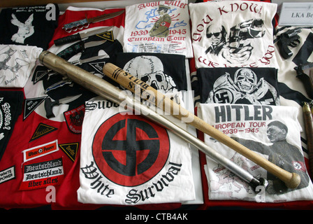 Berlin, beschlagnahmten NS-Propagandamaterial Stockfoto