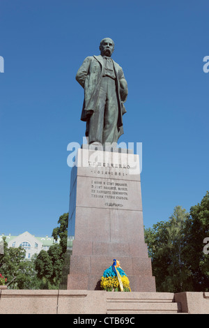 Taras Schewtschenko-Denkmal in Kiew Stockfoto