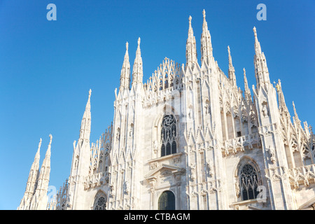 Die Fassade des Duomo di Milano (Mailand Kathedrale) Italien Stockfoto