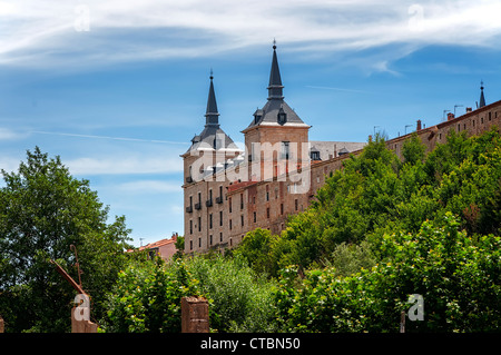 Nationaler Parador de Turismo auf dem Hauptplatz der Stadt Lerma, Provinz Burgos, Kastilien und Leon, Spanien, Europa Stockfoto