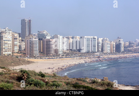 Beirut-Strand, Beirut, Libanon Stockfoto