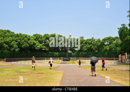 Hypozentrum Park, Nagasaki City, Nagasaki-Präfektur, Kyushu, Japan Stockfoto