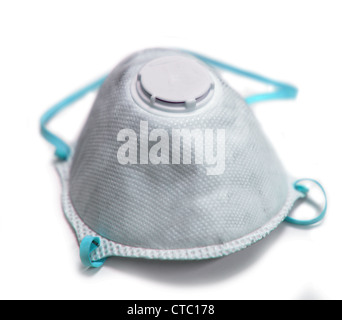 Medizinischen Maske isoliert auf weiss Stockfoto