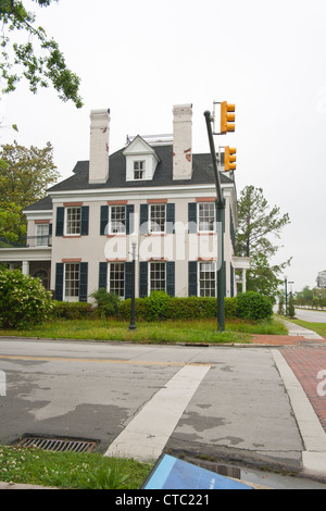 Kolonialen Hause im historischen New Bern, North Carolina ersten kolonialen Kapitol. Stockfoto