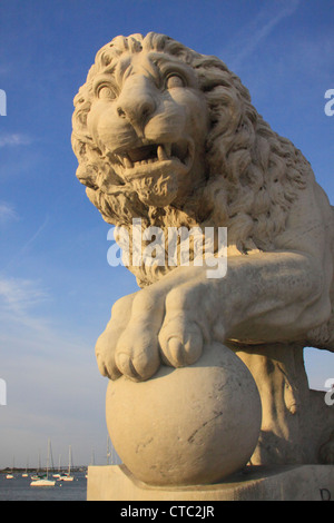 BRIDGE OF LIONS, ALTSTADT, ST. AUGUSTINE, FLORIDA, USA Stockfoto