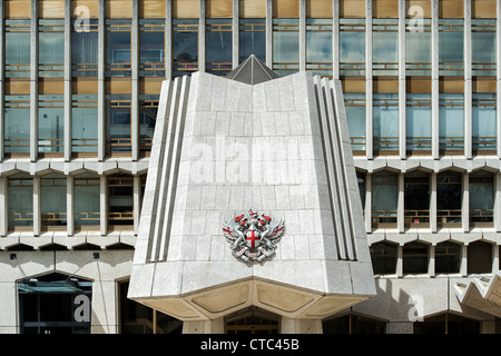 Westflügel des Guildhall, Gresham Street, London, England Stockfoto