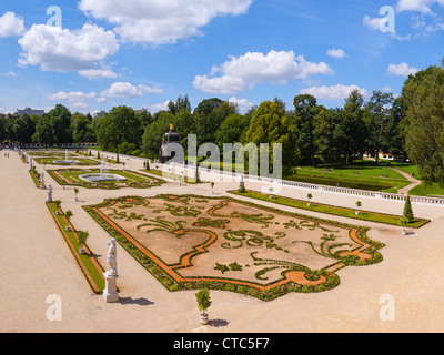 Gärten des Palais Branicki in Bialystok, Polen. Das "Versailles des Nordens" und "Polnische Versailles" genannt. Stockfoto