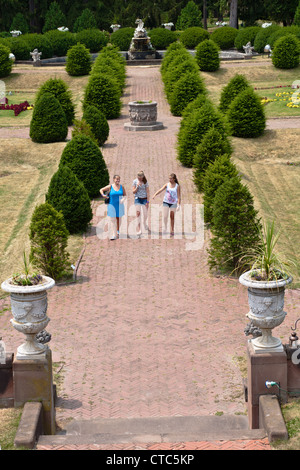 Sonnenberg-Gärten und Mansion, State Historic Park in Canandaigua, New York Stockfoto