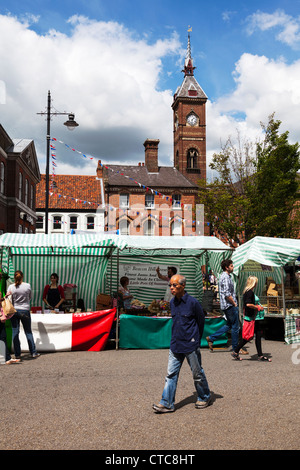 Standinhaber Markt verkaufen Louth Food Festival Lincolnshire, UK, England Stockfoto