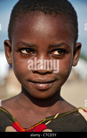 Porträt eines Kindes, FARDC, Mushake, demokratische Republik Kongo Stockfoto