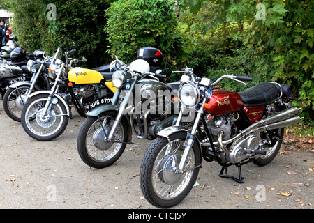 4158. Rallye der britischen gemacht, Motorräder, Godshill, Isle Of Wight, Großbritannien Stockfoto