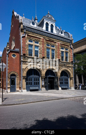 Centre d ' Histoire de Montréal (Montreal History Center), untergebracht in der alten Feuerwache. Old Montreal, Quebec, Kanada. Stockfoto