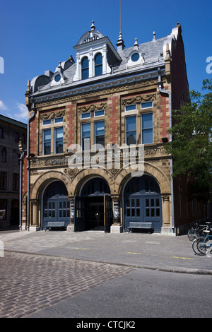 Centre d ' Histoire de Montréal (Montreal History Center), untergebracht in der alten Feuerwache. Old Montreal, Quebec, Kanada. Stockfoto