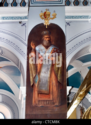 Kirche der Heiligen Dreifaltigkeit von Samos Griechenland Pagondas Symbol Stockfoto