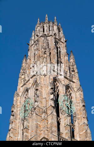 Yale University Harkness Tower, New Haven, Connecticut, Vereinigte Staaten von Amerika Stockfoto