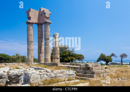 Akropolis von Rhodos auf dem Monte Smith auf der Insel Rhodos in Griechenland. Stockfoto