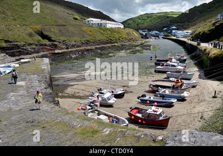 Boscastle Hafen, Cornwall, england Stockfoto