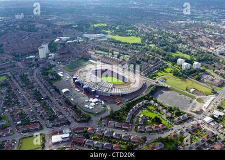 Luftaufnahme des Fußballstadion Hampden Park, Glasgow. Stockfoto