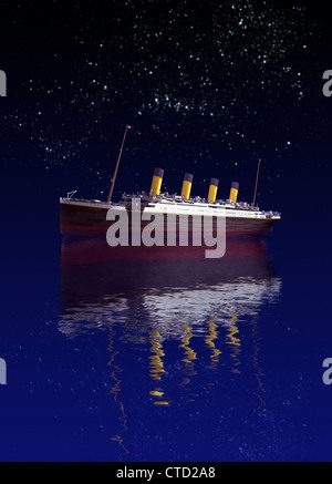 Titanic Kunstwerk Stockfoto