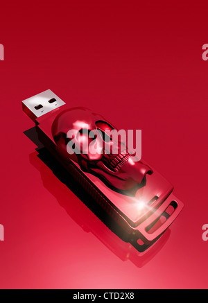 Computer-Virus konzeptuellen Kunstwerk Stockfoto