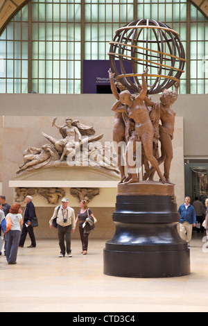 Vier Teile der Erde Skulptur von Jean-Baptiste Carpeaux 1867 Musee d ' Orsay Art Gallery and Museum, Paris, Frankreich, Europa, EU Stockfoto