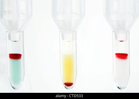 Blutgruppe test Stockfoto