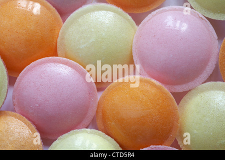 Fliegende Untertassen Süßigkeiten Bonbons Nahaufnahme Stockfoto