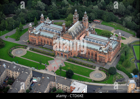 Blick auf das Kelvingrove Art Gallery and Museum in Glasgow. Stockfoto