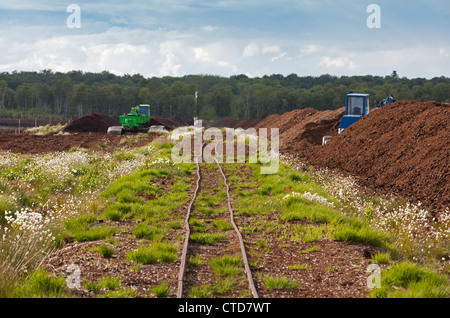 Torfabbau am Himmelmoor, Deutschland, Europa Stockfoto